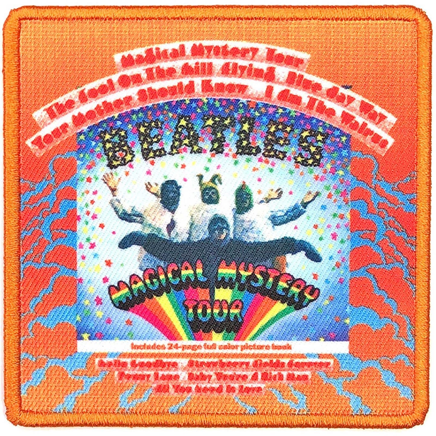 THE BEATLES Patch - 3.25x3.25 Inch - Beatles Magical Mystery Tour Album Cover Embroidered Patch Applique Craft Supply - Officially Licensed