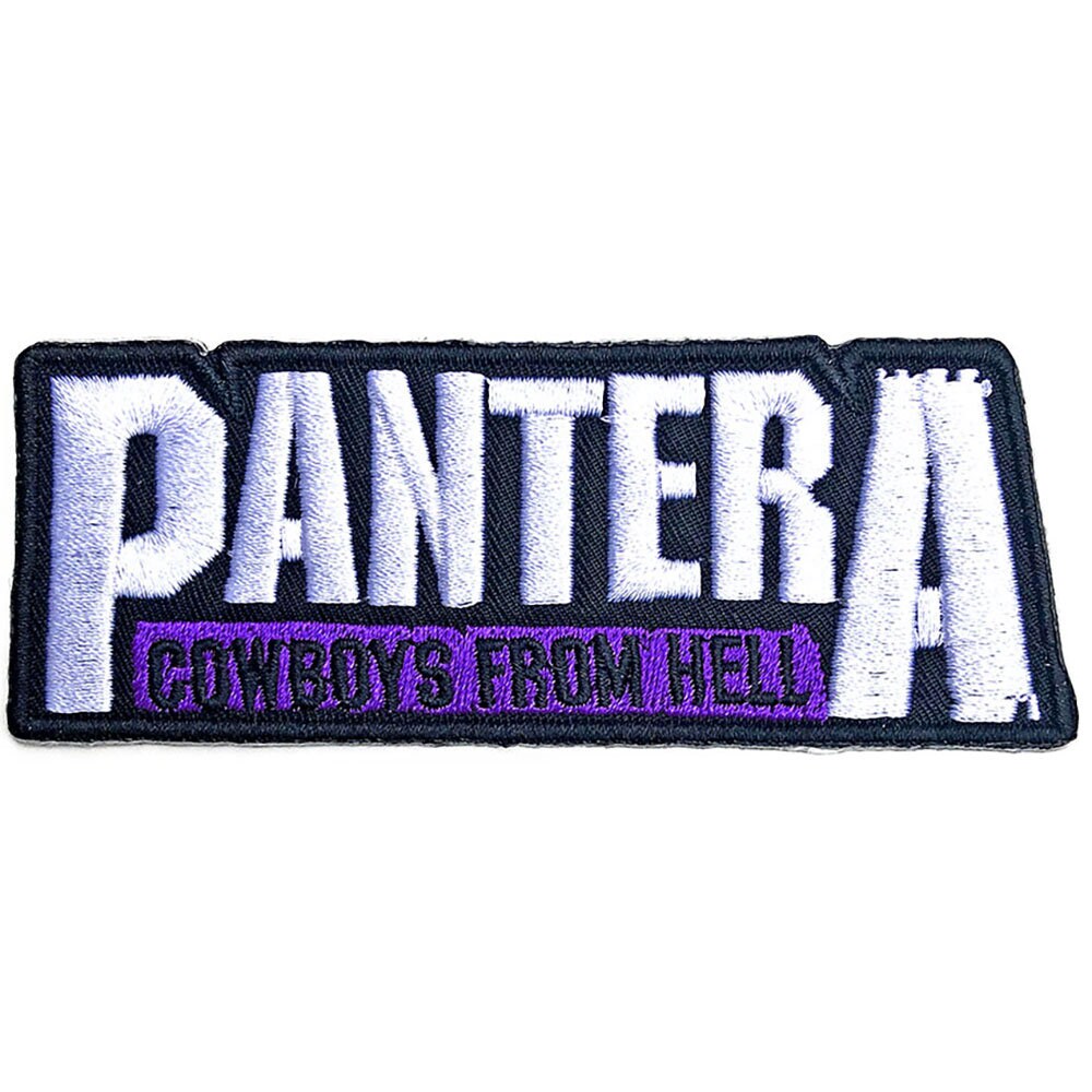 PANTERA Patch - 4x1.5 Inch - Pantera Cowboys From Hell Heavy Metal Band Embroidered Patch Applique Craft Supply - Officially Licensed