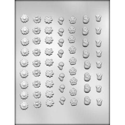 MINI FLOWER Assortment Chocolate Candy Mold -- Carnation Lily Orchid Floral Flowers Rose Tulip Craft Supply