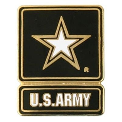 U.S. ARMY Star Lapel Pin - 0.75 Inch - United States Army Enamel Pin for Backpack Tie Shirt Trading Button Pinback Craft Supply