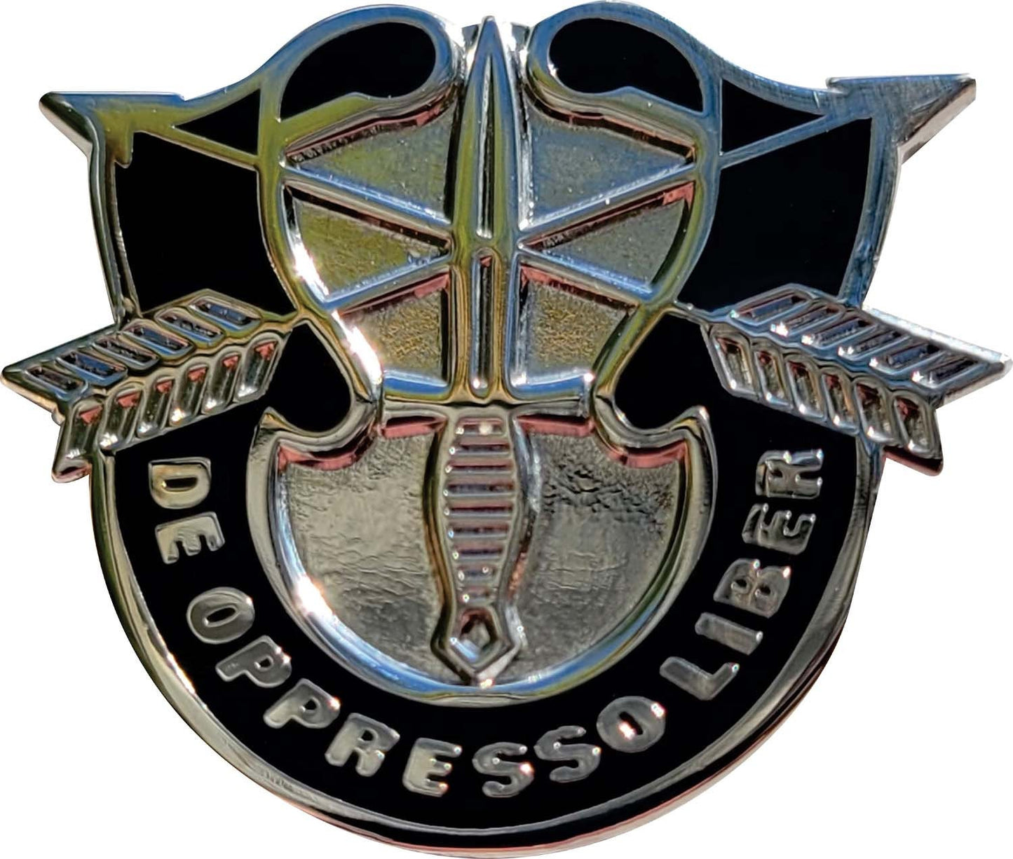ARMY SPECIAL FORCES De Oppresso Liber Lapel Pin - 1 Inch - United States Army Enamel Pin Backpack Shirt Trading Button Pinback Craft Supply