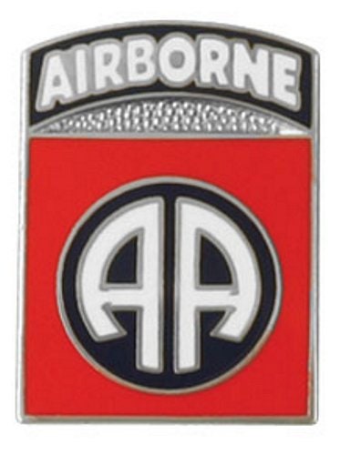 ARMY 82nd Airborne Division Lapel Pin - 7/8 Inch - United States Army Enamel Pin for Backpack Tie Shirt Trading Button Pinback Craft Supply