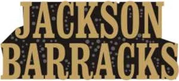 ARMY Jackson Barracks Text Lapel Pin - 1.12 Inch - United States Army Enamel Pin for Backpack Tie Shirt Trading Button Pinback Craft Supply