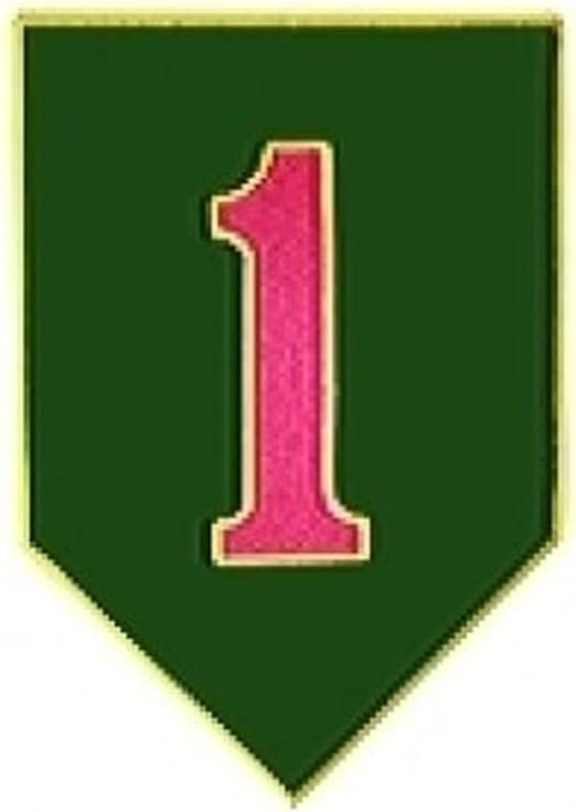 ARMY 1st Infantry Division Combat Lapel Pin - 1 Inch - United States Army Enamel Pin Backpack Tie Shirt Trading Button Pinback Craft Supply