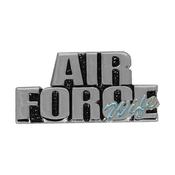 AIR FORCE Wife Lapel Pin - 1 Inch - Proud Wife USAF United States Air Force Enamel Pin for Backpack Tie Shirt Trading Button Pinback