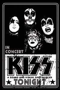 KISS In Concert Poster Magnet for Refrigerators and Lockers - Rock Band Craft Supply(Fridge Magnet)