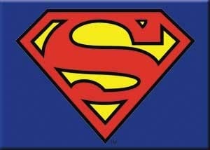 SUPERMAN Logo Magnet for Refrigerators and Lockers DC Comics Craft Supply(Fridge Magnet)