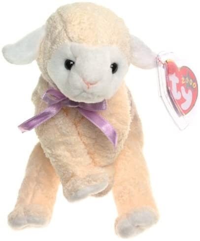 FLEECIE The Lamb Ty Beanie Baby Retired Beanbag Plush - New with Tags