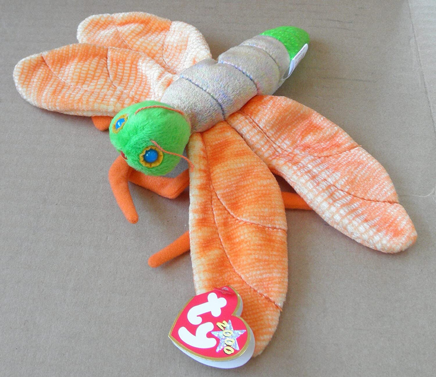 GLOW the Lightening Bug Ty Beanie Baby Retired Beanbag Plush - New with Tags - Firefly Insect
