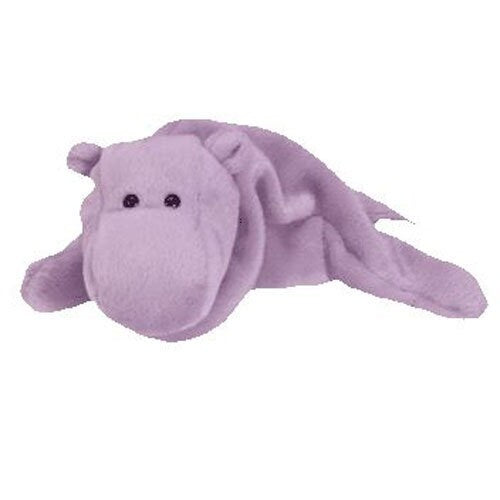 HAPPY The Hippo Ty Beanie Baby Retired Beanbag Plush - New with Tags