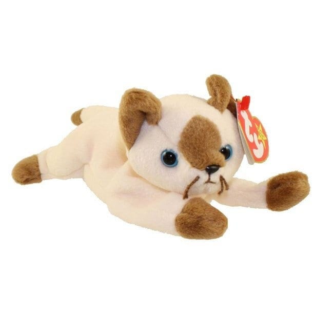 SNIP The Siamese Cat Ty Beanie Baby Retired Beanbag Plush - New with Tags