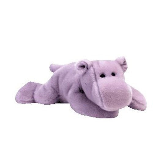HAPPY The Hippo Ty Beanie Baby Retired Beanbag Plush - New with Tags