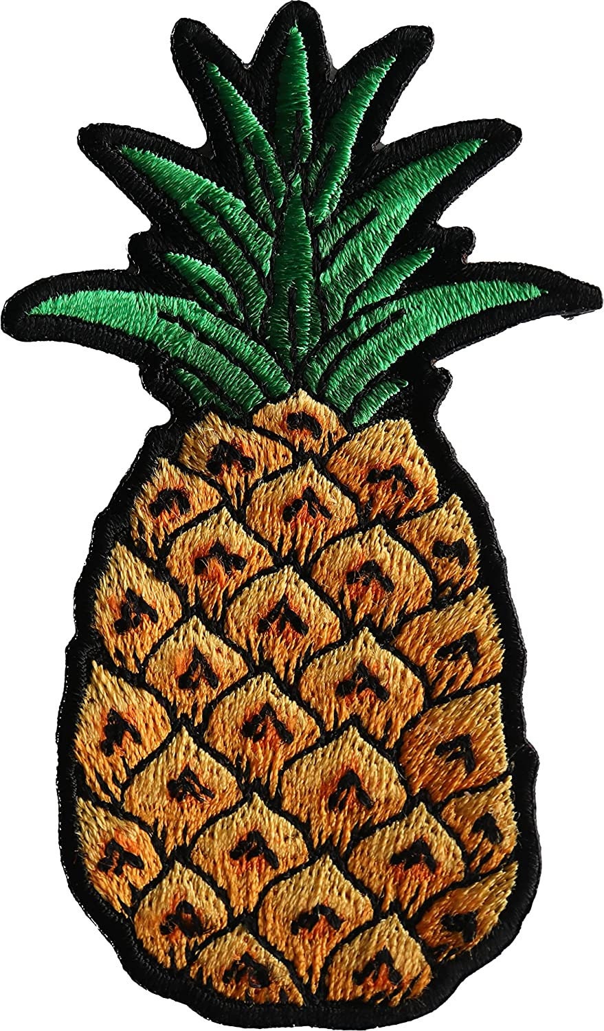Pineapple Patch - 2x3.5 inch - Motorcycle Embroidered Patch Appliqué Craft Supply