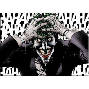 THE JOKER Haha Magnet - 2.5x3.5 Inch - Magnet for Refrigerators and Lockers - Batman DC Comics Animated(Fridge Magnet)