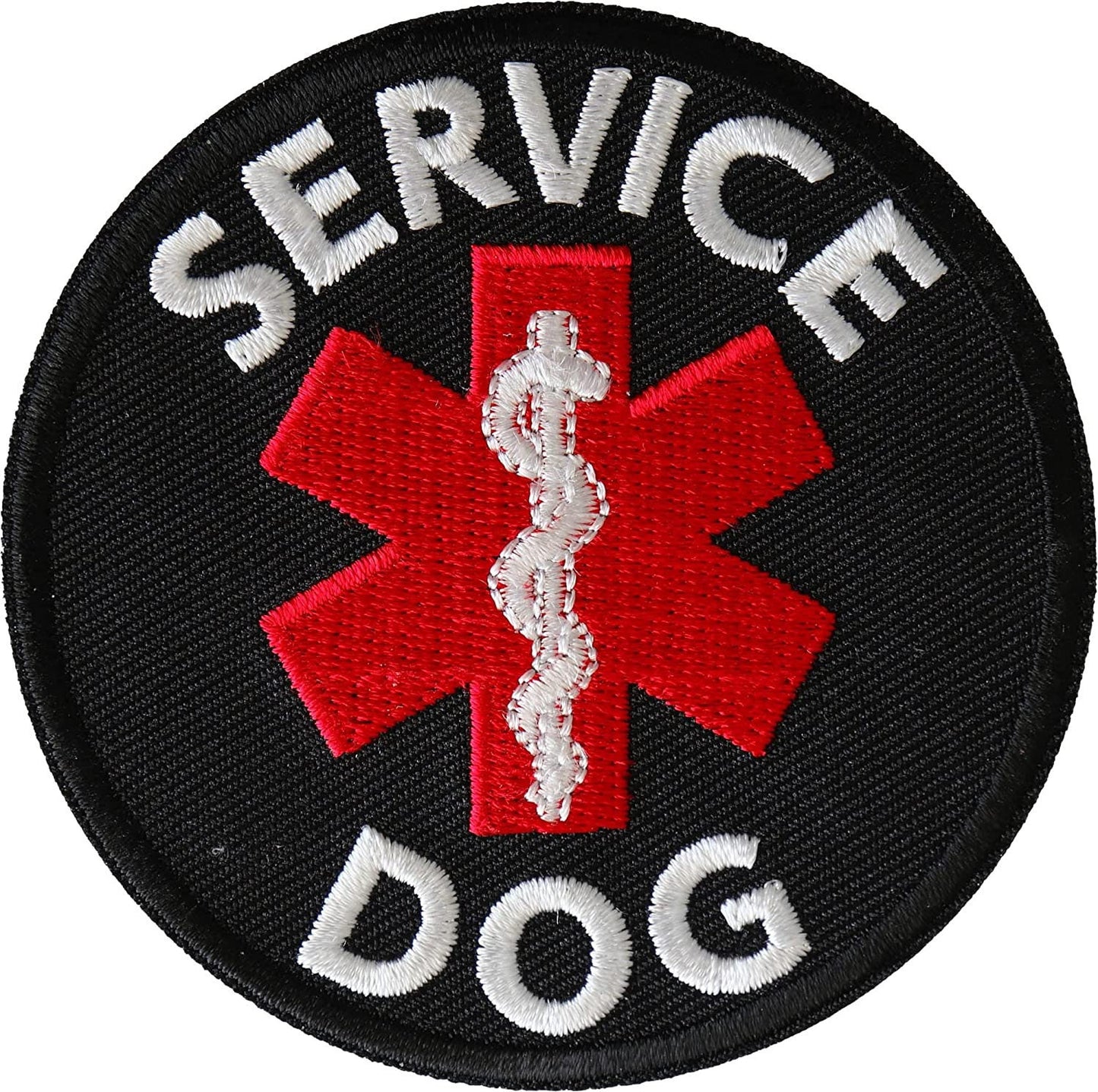 Service Dog Patch - 3x3 inch - Service Embroidered Patch Appliqué Craft Supply