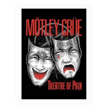 MOTLEY CRUE Theatre of Pain Magnet - 2.5x3.5 Inch - Magnet for Refrigerators and Lockers - Rock Band Craft Supply(Fridge Magnet)