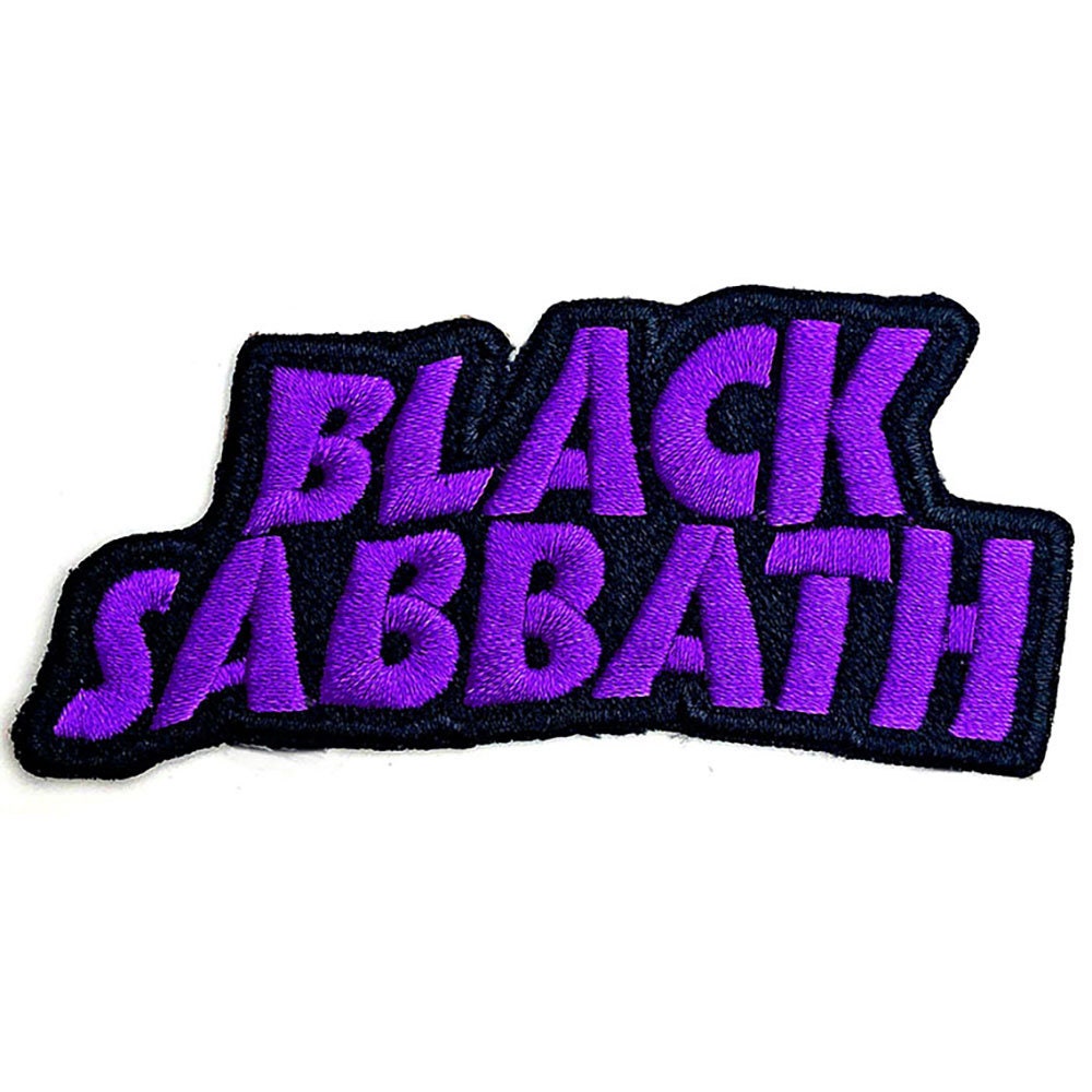 BLACK SABBATH Wavy  Logo Patch - 4x2 Inch - Black Sabbath Embroidered Patch Applique Craft Supply - Officially Licensed