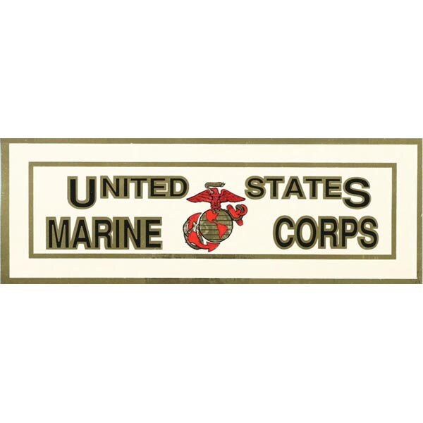 United States Marine Corps Vinyl Decal Sticker - 8.5x3 Inch - United States Marines USMC Military Decal Bumper Sticker Car Truck Window