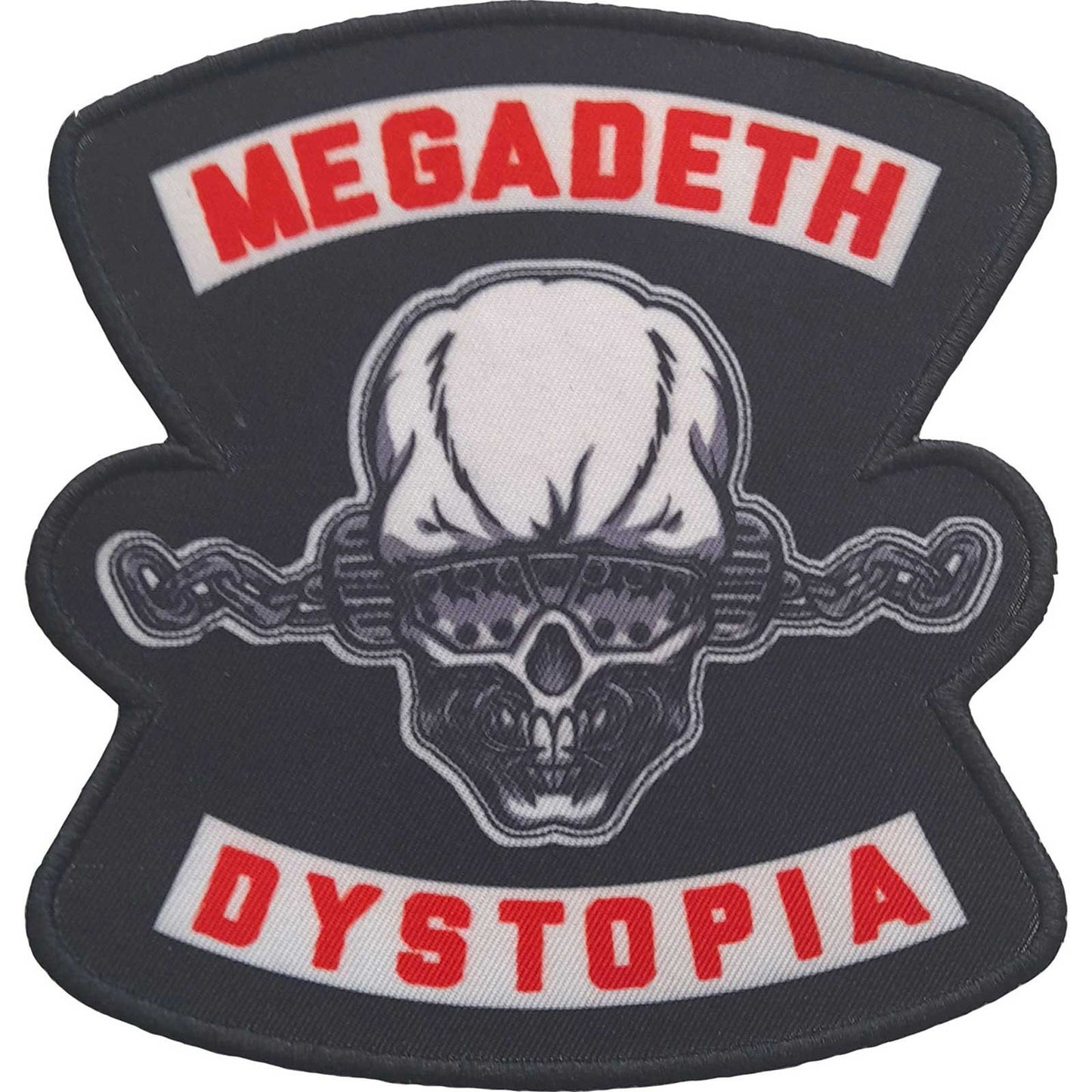 MEGADETH Patch - 4.75x4.5 Inch - Megadeth Dystopia Thrash Metal Band Logo Embroidered Patch Applique Craft Supply - Officially Licensed