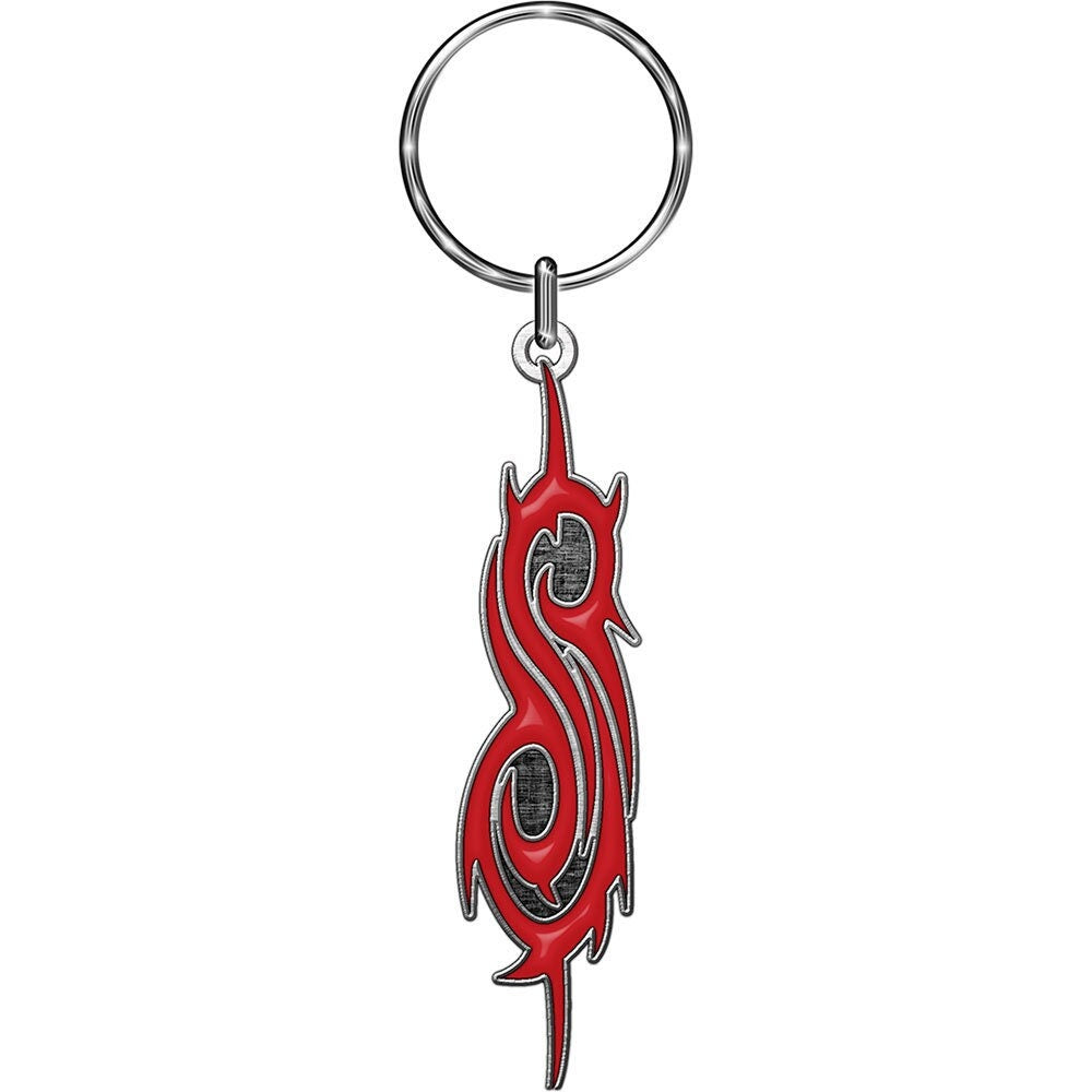 SLIPKNOT Metal Keychain - Slipknot Heavy Metal Tribal S Band Logo - Rock Band Keyring Keyfob