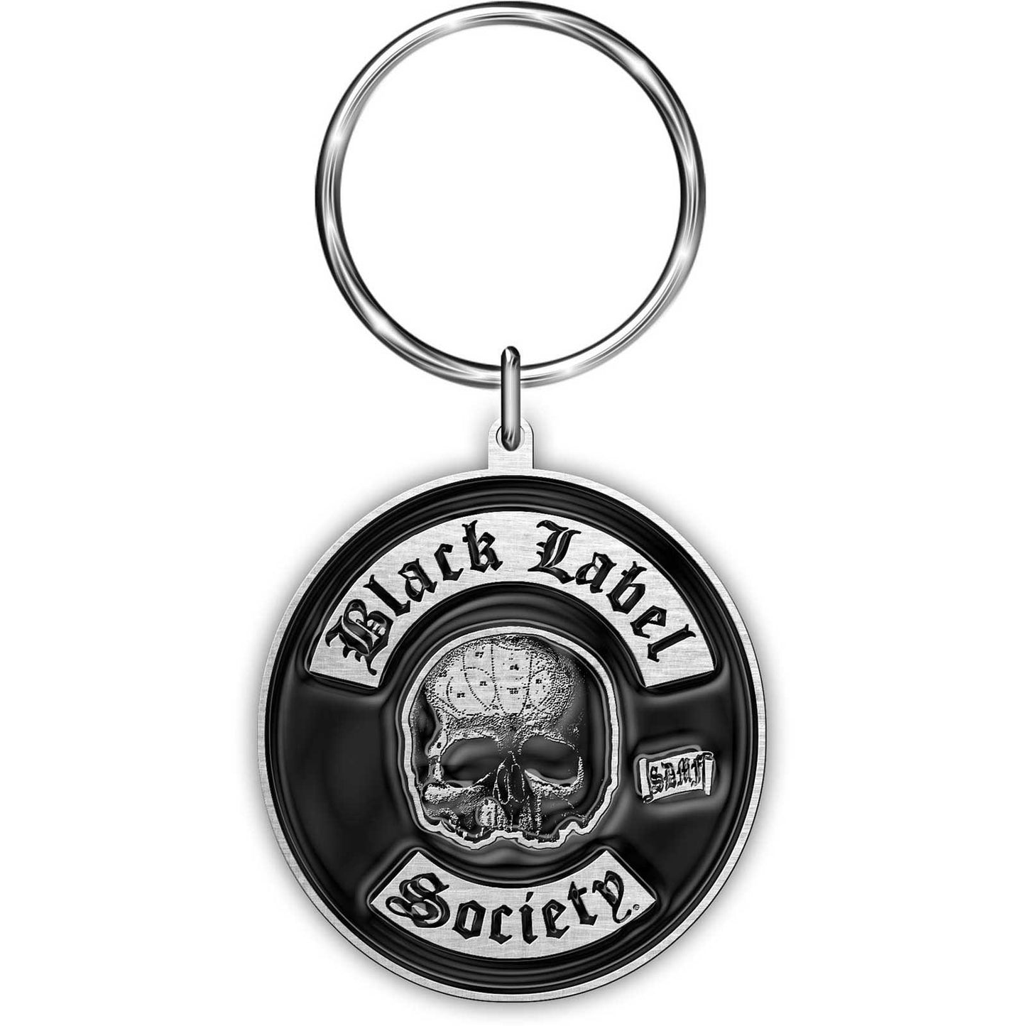 BLACK LABEL SOCIETY Metal Keychain - Black Label Society Sdmf Heavy Metal Band Logo - Rock Band Keyring Keyfob