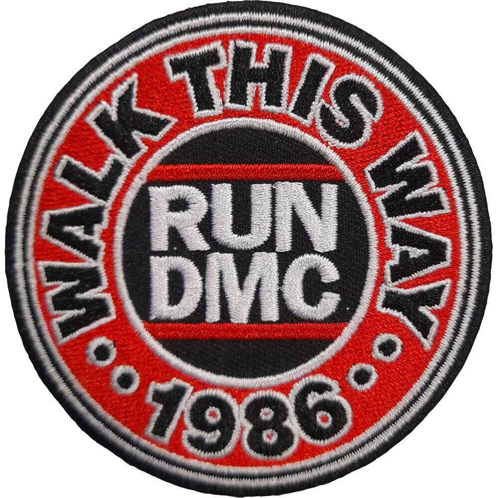 RUN DMC Patch - 3 Inch -  Rap Hip Hop Group Run Dmc Walk This Way Embroidered Patch Applique Craft Supply - Officially Licensed