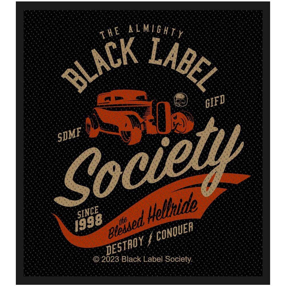 BLACK LABEL SOCIETY The Blessed Hellride Patch - 4x4 Inch - Heavy Metal Band Embroidered Patch Applique Craft Supply - Officially Licensed