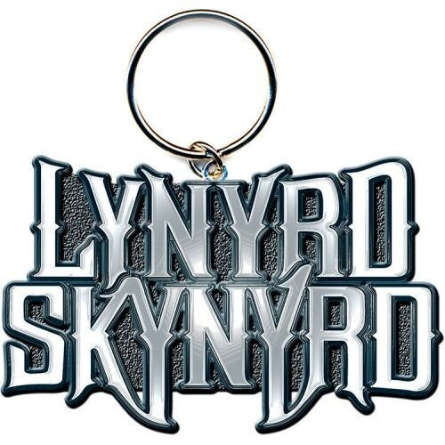 LYNYRD SKYNYRD Metal Keychain - Lynyrd Skynyrd Band Logo Design - Rock Band Keyring Keyfob
