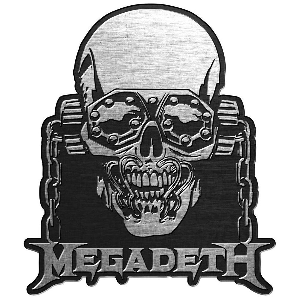 MEGADETH Cast Metal Pin Badge - Approx 1 Inch - Megadeth Vic Rattlehead - Pinback Badge Button Lapel With Butterfly Clutch Attachment