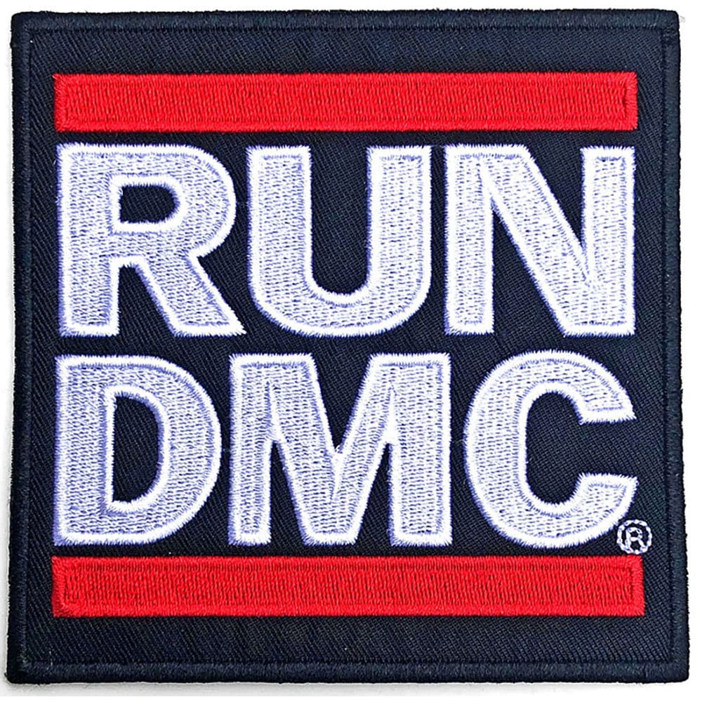 RUN DMC Patch - 4x4 Inch -  Rap Hip Hop Group Logo Embroidered Patch Applique Craft Supply - Officially Licensed