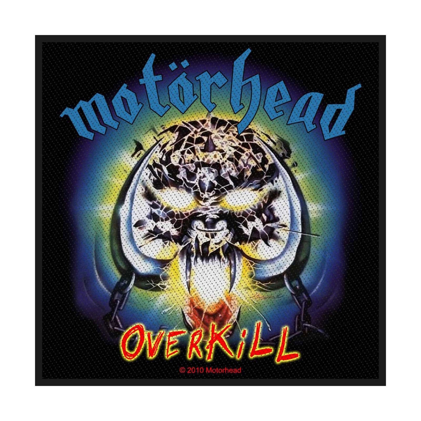 MOTORHEAD Patch - 4x4 Inch - Motorhead Overkill Rock Band Logo Embroidered Patch Applique Craft Supply - Officially Licensed