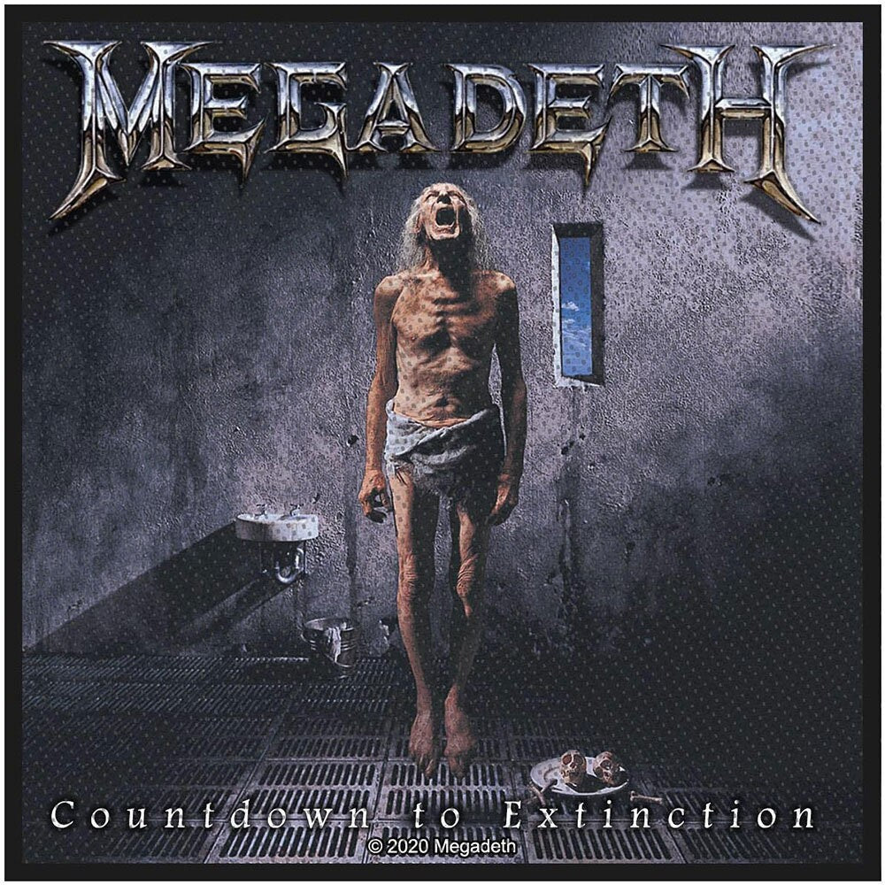 MEGADETH Patch - 3.5x3.5 Inch - Megadeth Countdown To Extinction Metal Band Embroidered Patch Applique Craft Supply - Officially Licensed