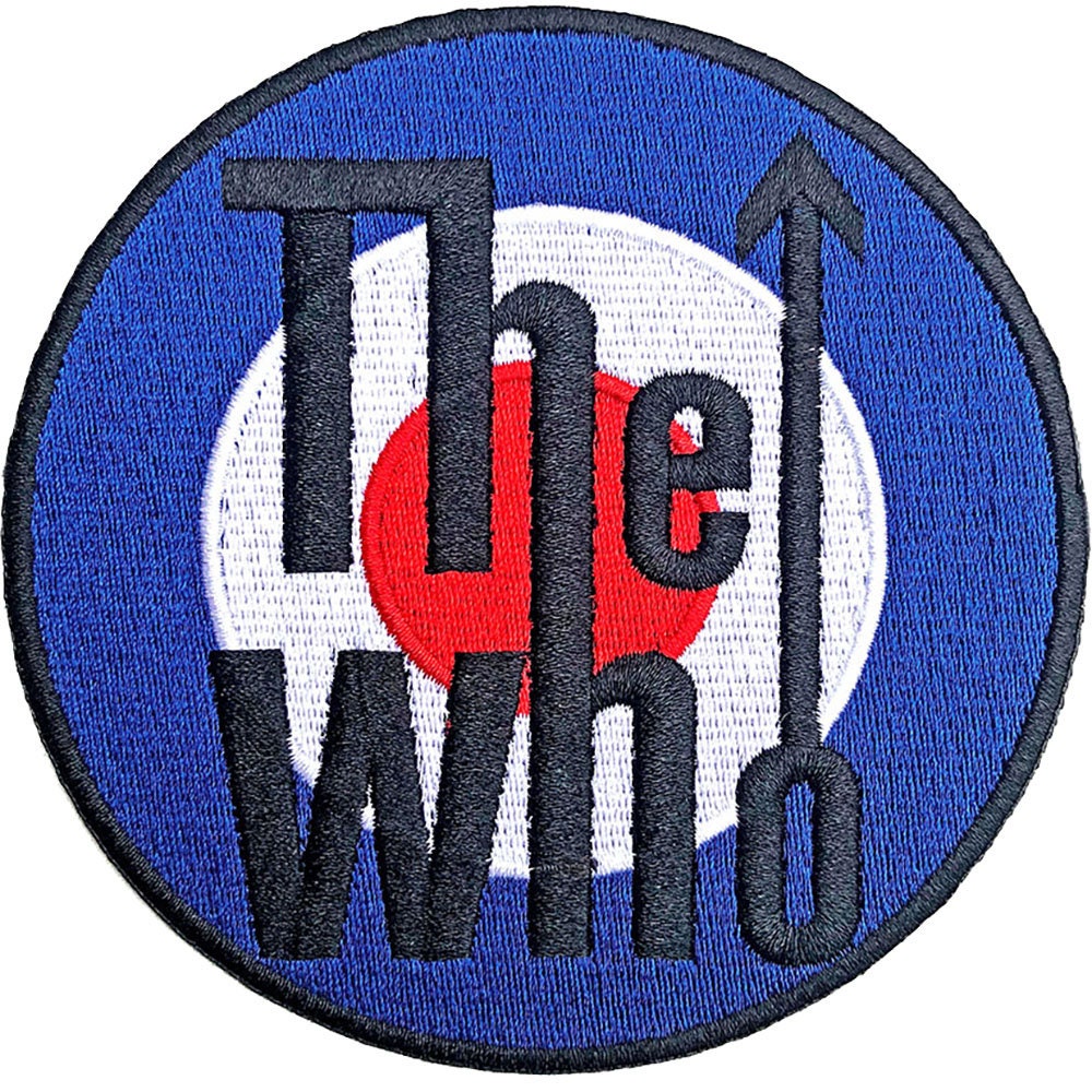 THE WHO Target Logo Patch - 3.5 Inch - The Who Round Target Logo Embroidered Rock Band Patch Applique Craft Supply