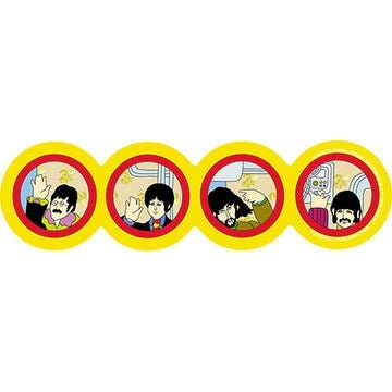 THE BEATLES Yellow Submarine Sticker Decal - 5.5x3.25 Inch - Paul John George Musical Legendary Rock Band Vinyl Decal Sticker Craft Supply