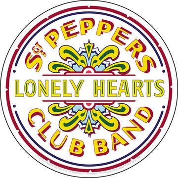THE BEATLES Sgt Pepper Logo Sticker Decal - 4 Inch - Lennon McCartney Harrison Ringo Legendary Rock Band Vinyl Decal Sticker Craft Supply