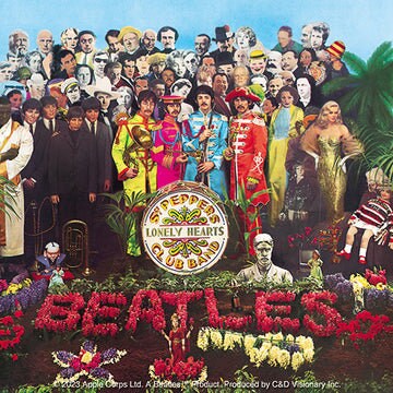 THE BEATLES Sgt Pepper Album Sticker Decal - 4x4 Inch - Lennon McCartney Harrison Ringo Legendary Rock Band Vinyl Decal Sticker Craft Supply