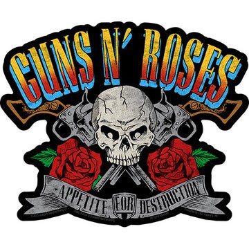 GUNS N' ROSES Appetite For Destruction Sticker Decal - 4.15x5 Inch - Album Heavy Metal Rock Band Vinyl Decal Sticker Craft Supply