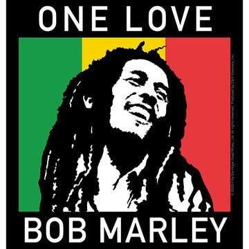 BOB MARLEY One Love Sticker Decal - 4.5x5 Inch - Wailers Album Jamaican Reggae Singer Guitarist Vinyl Decal Sticker Craft Supply