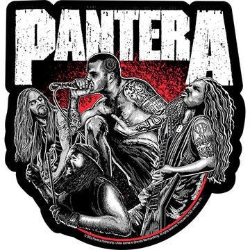 PANTERA Vulgar Sticker Decal - 5x5.25 Inch - Pantera Vulgar Album Heavy Metal Rock Band Vinyl Decal Sticker Craft Supply