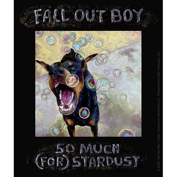 FALL OUT BOY Blitz Dog Sticker Decal - 4x4.75 Inch - So Much (for) Stardust Fall Out Boy Album Rock Band Vinyl Decal Sticker Craft Supply