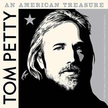 TOM PETTY American Treasure Sticker Decal - 4x4 Inch - Tom Petty Album Rockstar Guitarist Concert Rock Band Vinyl Decal Sticker Craft Supply
