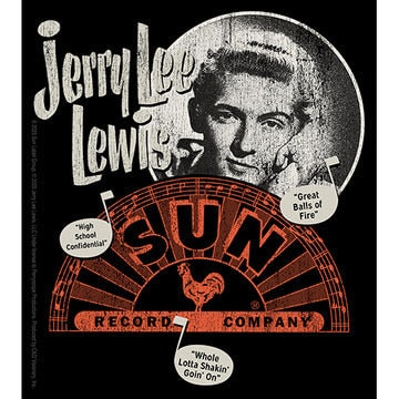 JERRY LEE LEWIS Sticker Decal - 4x4.5 Inch - Legend Sun Record Company Great Balls Fire Concert Rock Band Vinyl Decal Sticker Craft Supply