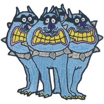 THE BEATLES Blue Dogs Patch - 3.4x3.2 Inch - Beatles Yellow Submarine Legendary Rock Band Embroidered Patch Applique Craft Supply