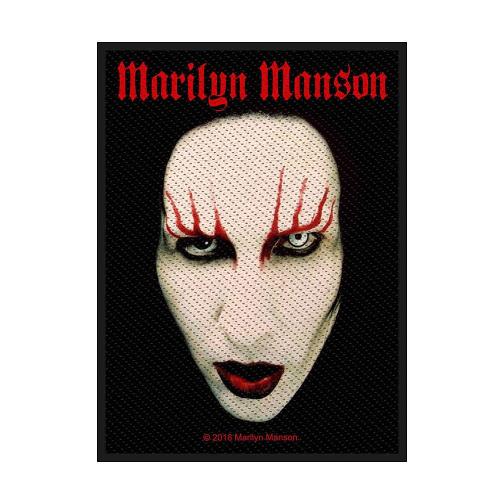 MARILYN MANSON Patch - 2.75x4 Inch - Marilyn Manson Face Album Rock Band Embroidered Patch Applique - Officially Licensed