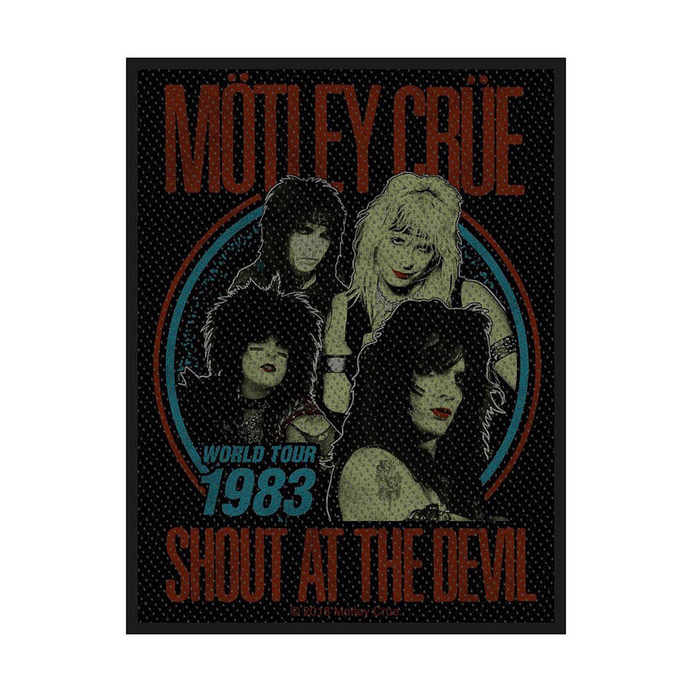 MOTLEY CRUE Shout at the Devil Patch - 3x4 Inch - 1983 Tour Heavy Metal Band Embroidered Patch Applique Craft Supply - Officially Licensed