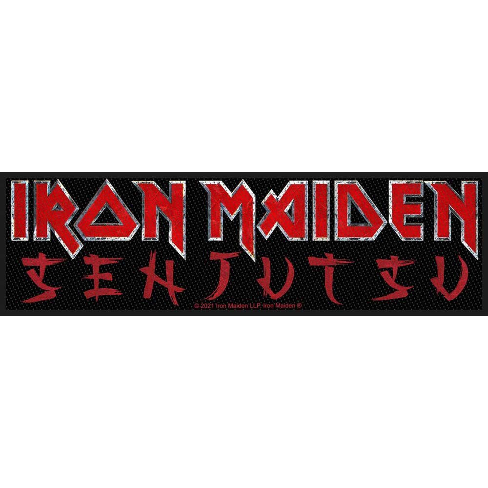 IRON MAIDEN Senjutsu Logo Patch - 6.75x2 Inch - Super Strip Heavy Metal Band Embroidered Patch Applique Craft Supply - Officially Licensed