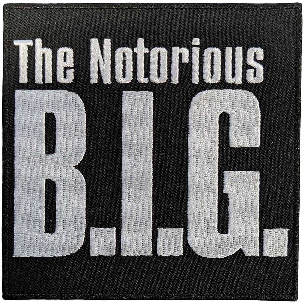 BIGGIE SMALLS Patch - 4x4 Inch - The Notorious B.I.G. Rap Hip Hop Logo Embroidered Patch Applique Craft Supply - Officially Licensed