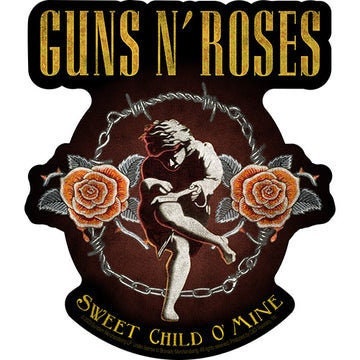 GUNS N' ROSES Cherub Sticker Decal - 4.3x5 Inch - Sweet Child O' Mine Album Heavy Metal Rock Band Vinyl Decal Sticker Craft Supply