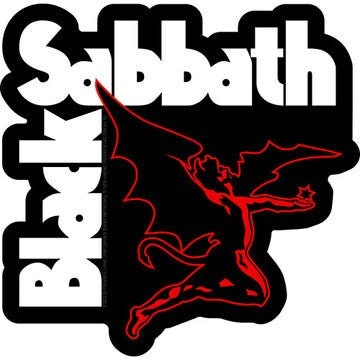 BLACK SABBATH Demon Logo Sticker Decal - 4.75x4.75 Inch - Black Sabbath Demon Logo Rock Band Vinyl Decal Sticker Craft Supply