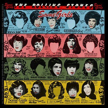 THE ROLLING STONES Some Girls Sticker Decal - 4x4 Inch - Rolling Stones Album Some Girls Rock Band Vinyl Decal Sticker Craft Supply